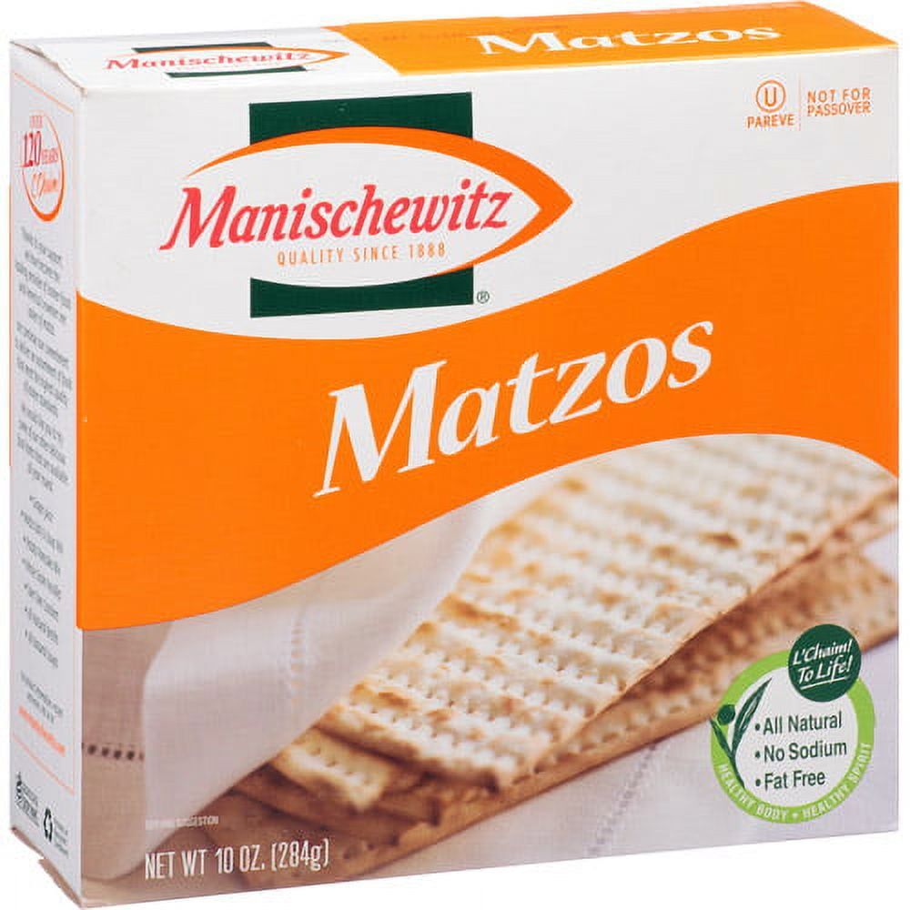 Manischewitz Unsalted Matzos, 10 oz, (Pack of 12)