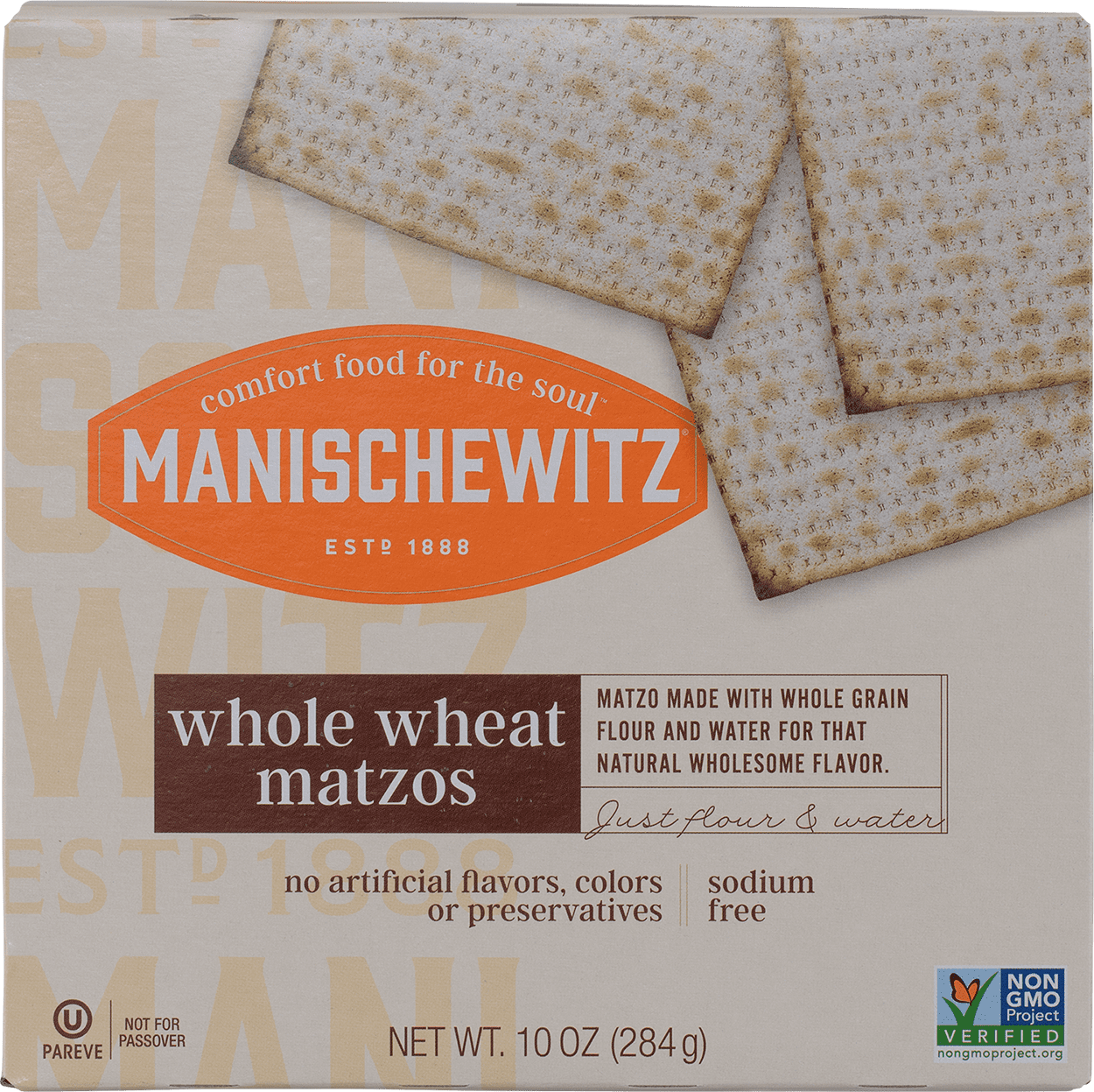 Manischewitz Whole Wheat Matzo, 10 Oz. - Walmart.com