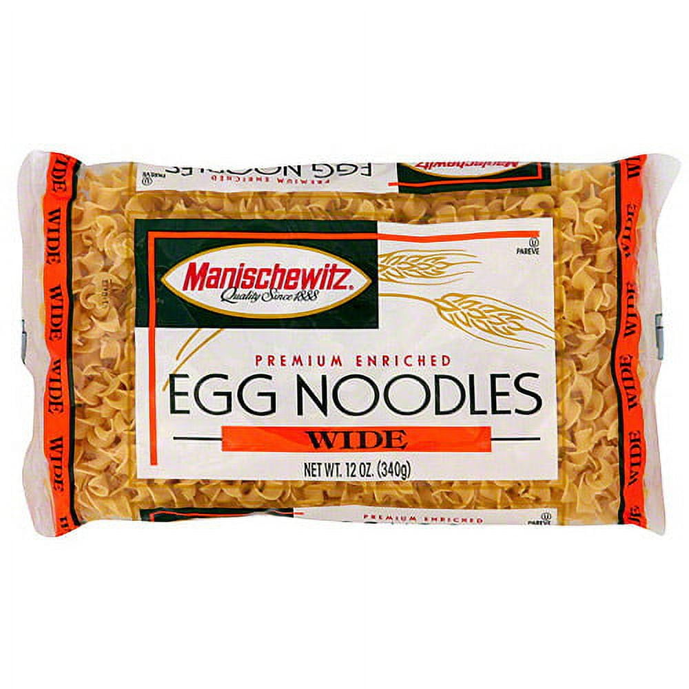 Manischewitz Wide Egg Noodles, 12 oz (Pack of 12)
