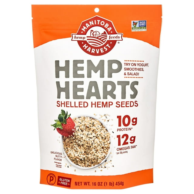 Manitoba Harvest Hemp Hearts Raw Shelled Hemp Seeds - Natural 16 oz Pkg