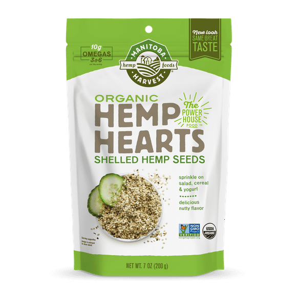 Manitoba Harvest Organic Hemp Heart Seeds, 7.0 Oz, 6 Servings