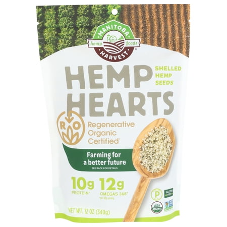 Manitoba Harvest Regenerative Organic Hemp Hearts, 12 oz