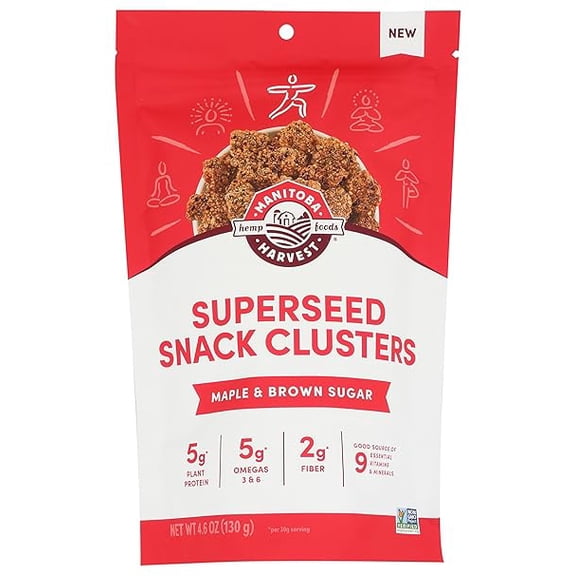 Manitoba Harvest Superseed Snack Clusters, Maple & Brown Sugar, 4.6 oz