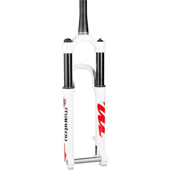 Manitou Circus Expert Dirt Jump 26" Fork 100mm Tapered 20mm TA White