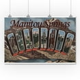 thumbnail image 1 of Manitou Springs, Colorado - Large Letter Scenes (36x54 Giclee Gallery Print, Wall Decor Travel Poster), 1 of 1