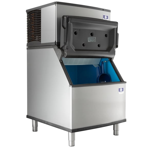 Manitowoc IYT0450A Ice Cube Machine, Half-Dice, Air Cooled w/ D400 Storage Bin, 30", 450 lbs/day, 115v/60hz