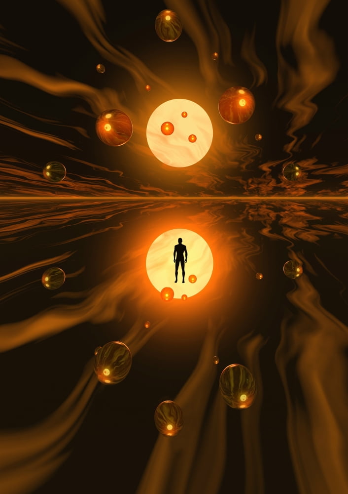 Mankinds ability to harness atomic power and the atom Canvas Art - Mark StevensonStocktrek Images (24 x 34)