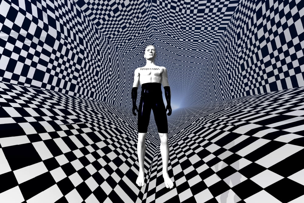 Mankinds use of binary language Canvas Art - Mark StevensonStocktrek Images (35 x 23)