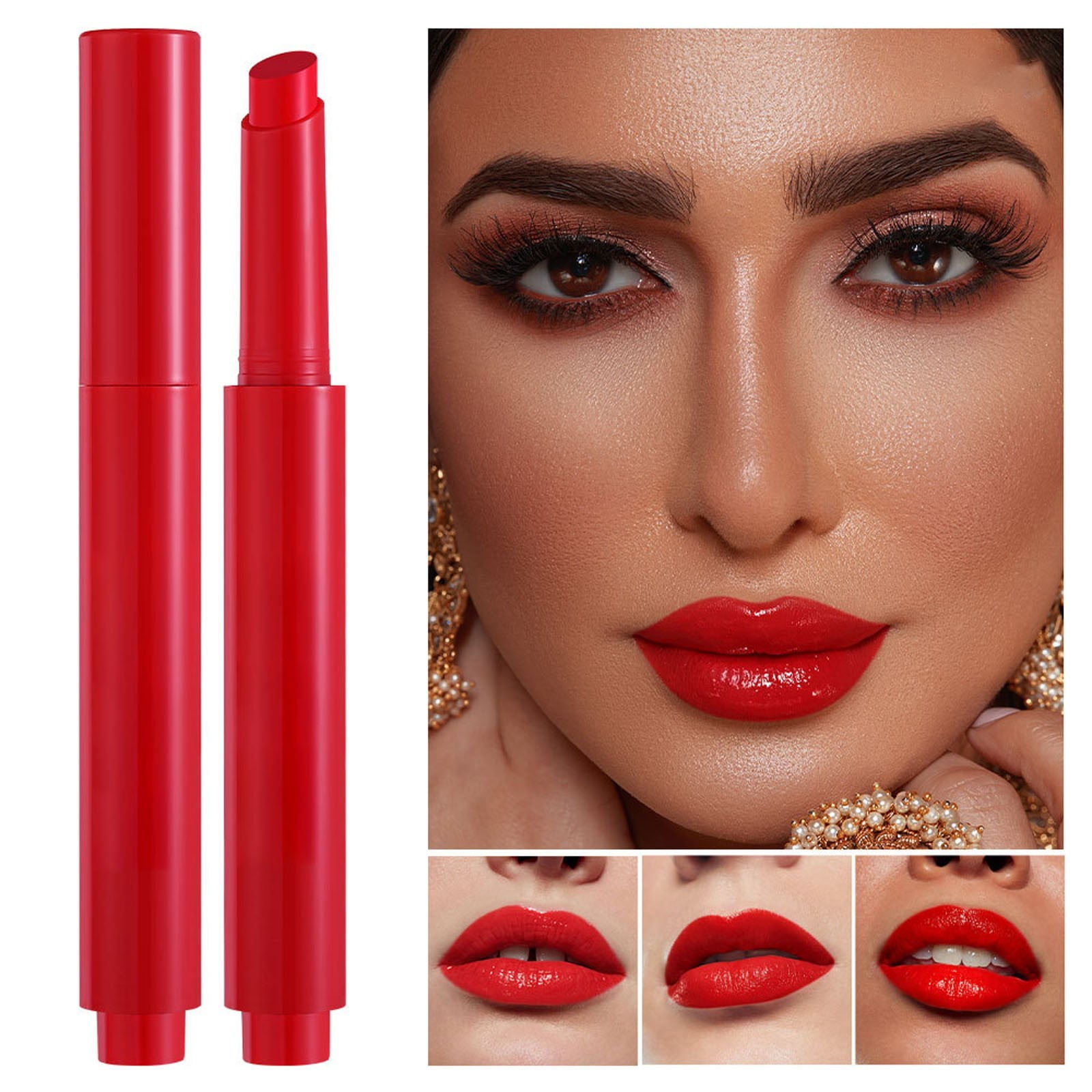 Mankup Fendyy Lipstick savings！Lipstick set Natural Gloss Crayon Finish Lip Balm Non stick Cup