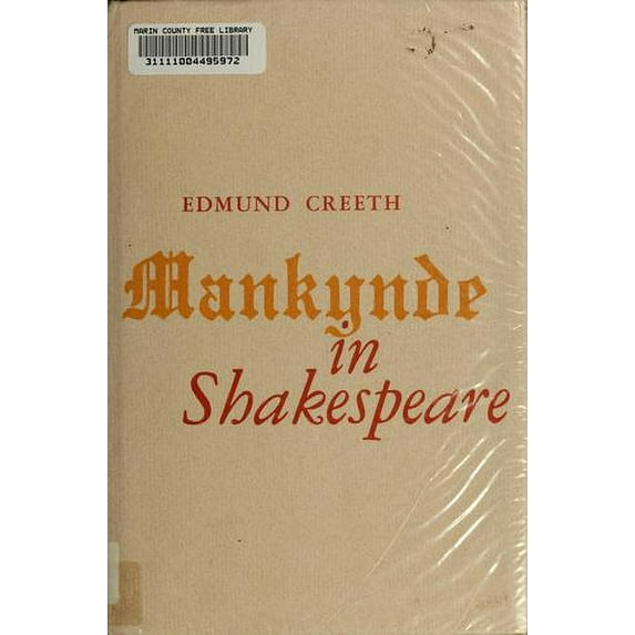 Pre-Owned Mankynde in Shakespeare (Hardcover) 9780820303734