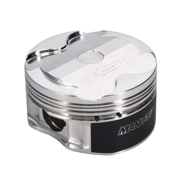 Manley 2018+ Ford Coyote 5.0L 6.75cc Dish 3.662in Bore 12:1 CR 22mm Pin Platinum Pistons - 595900C-8