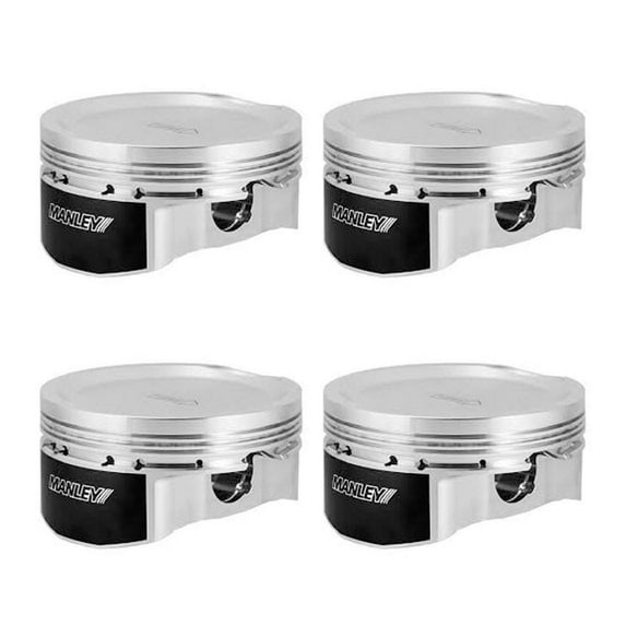 Manley Performance 636000C-4 87.5 mm Standard Size Bore 9.3-1 Dish Piston Set for Ford 2.0L EcoBoost