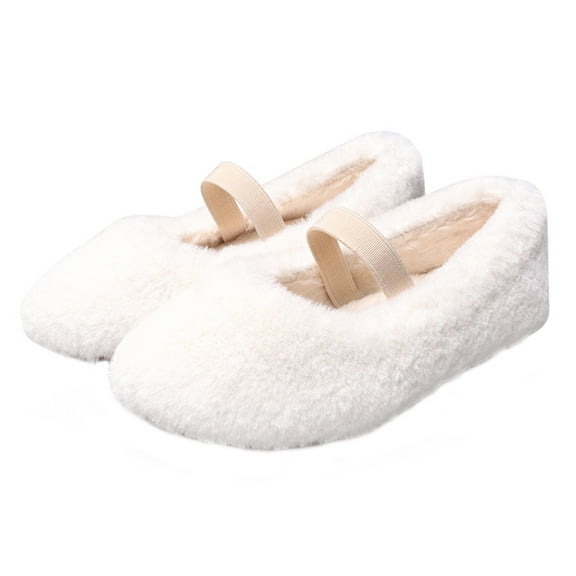 Manlingda 1 Pair Warm Shoes Sole Shoes Comfortable Winter Shoes Fashion Doug Shoes Kids Shoes Size 34