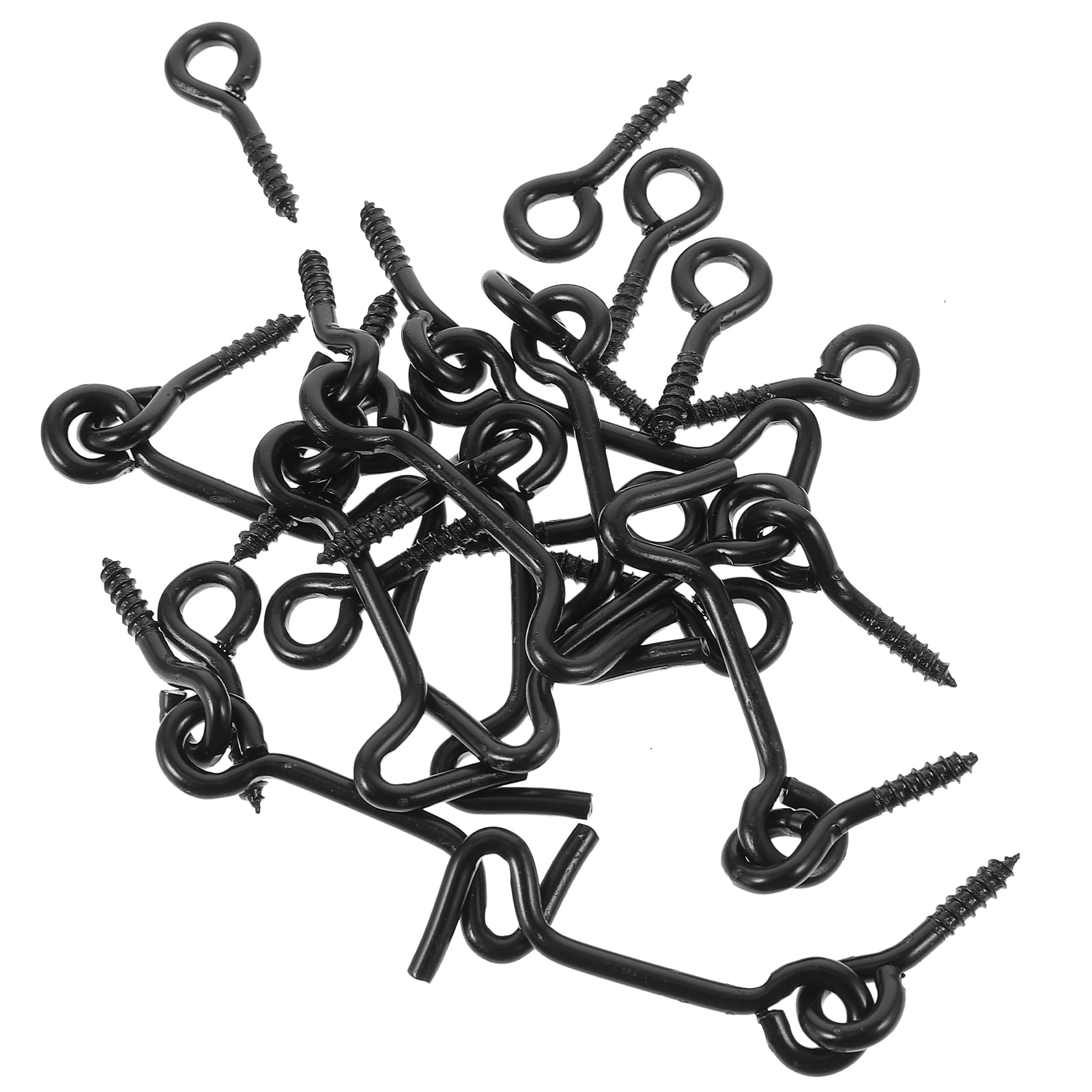 Manlingda 10 Pairs Swivel Hook Latch with Screws for Gates, Doors, and ...