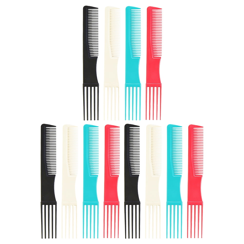 Manlingda 12PCS Hair Picks for Curly Hair Afro Detangle Wig Braid