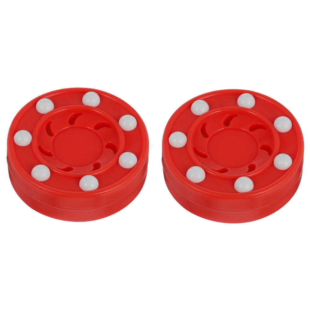 Manlingda 2pcs Roller Hockey Pucks for Indoor/Outdoor Training