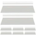 Manlingda 8pcs Clear Wall Shelf Slatwall Shelf Wall Shoe Shelf Retail