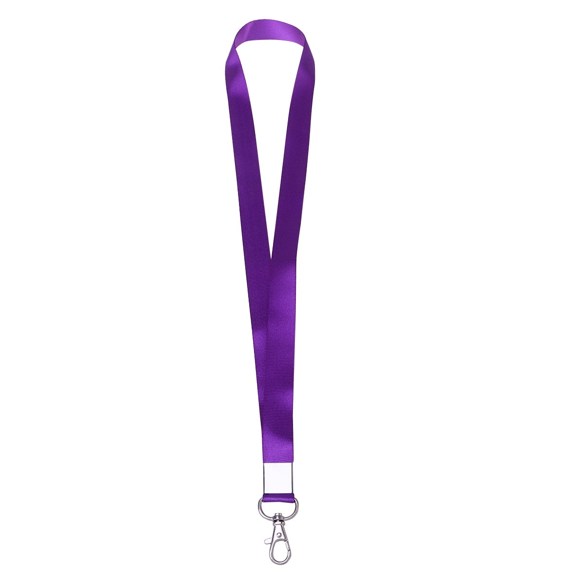 Manlingda Hanging ID Badge Lanyard, Detachable Neck Strap (Purple ...