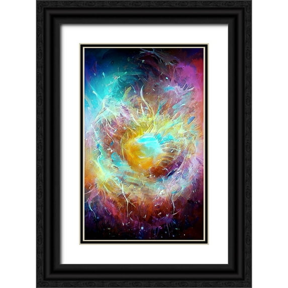 Manlove, David 10x14 Black Ornate Wood Framed with Double Matting Museum Art Print Titled - Ai Astronomy 1