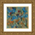 thumbnail image 1 of Manlove, David 12x12 Gold Ornate Wood Framed with Double Matting Museum Art Print Titled - Caribbean Sea, 1 of 4