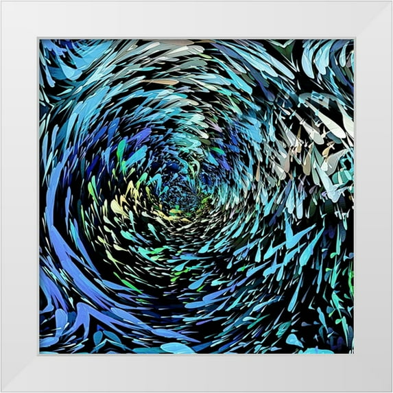 Manlove, David 12x12 White Modern Wood Framed Museum Art Print Titled - Schools 2