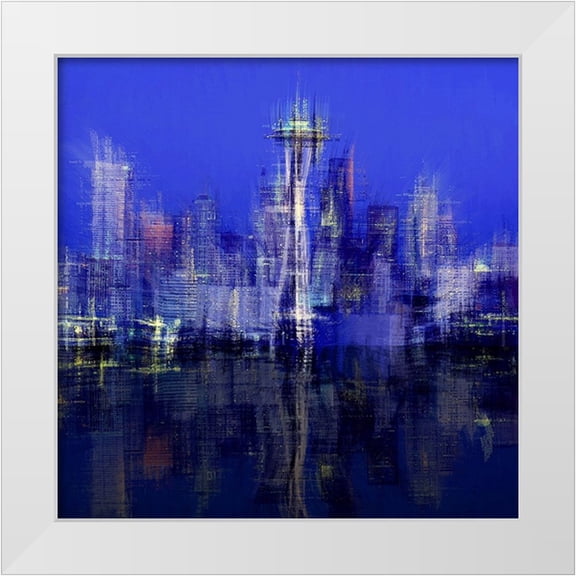 Manlove, David 12x12 White Modern Wood Framed Museum Art Print Titled - Seattle