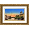 thumbnail image 1 of Manlove, David 14x10 Gold Ornate Wood Framed with Double Matting Museum Art Print Titled - River Seine A, 1 of 4