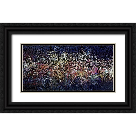 Manlove, David 14x9 Black Ornate Wood Framed with Double Matting Museum Art Print Titled - Chicken of the Sea