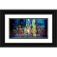thumbnail image 1 of Manlove, David 14x9 Black Ornate Wood Framed with Double Matting Museum Art Print Titled - Neon Jungle, 1 of 4