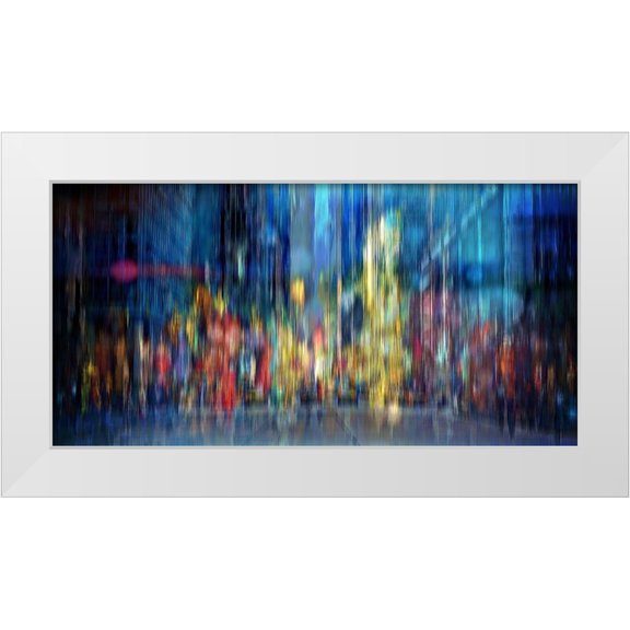 Manlove, David 14x9 White Modern Wood Framed Museum Art Print Titled - A Blur of Memories
