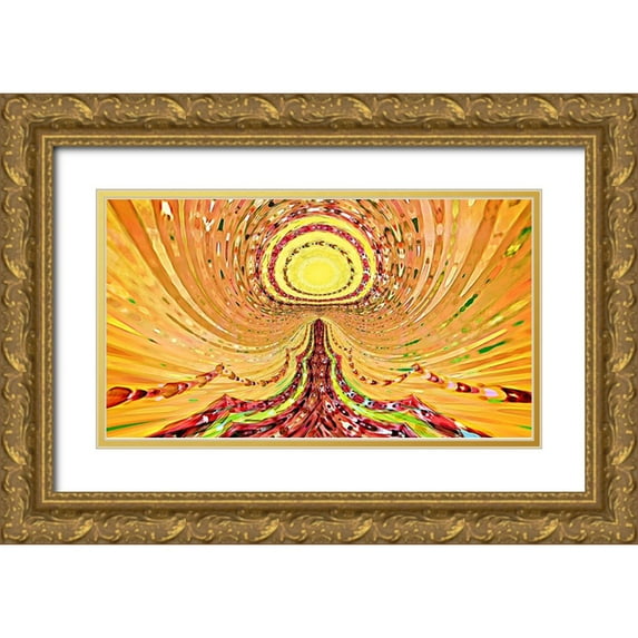 Manlove, David 18x12 Gold Ornate Wood Framed with Double Matting Museum Art Print Titled - The Path To Enlightenment