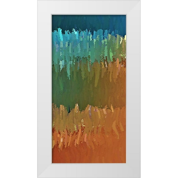 Manlove, David 18x32 White Modern Wood Framed Museum Art Print Titled - Painted Desert