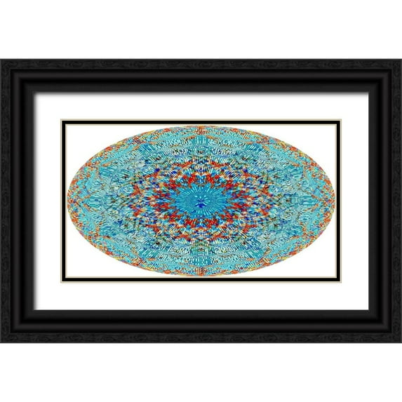 Manlove, David 24x15 Black Ornate Wood Framed with Double Matting Museum Art Print Titled - My Cosmic Background Radiation