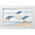 thumbnail image 1 of Manlove, David 24x16 White Modern Wood Framed Museum Art Print Titled - Pipers on a beach A, 1 of 4