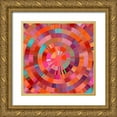 thumbnail image 1 of Manlove, David 26x26 Gold Ornate Wood Framed with Double Matting Museum Art Print Titled - Coral Radial 1, 1 of 4