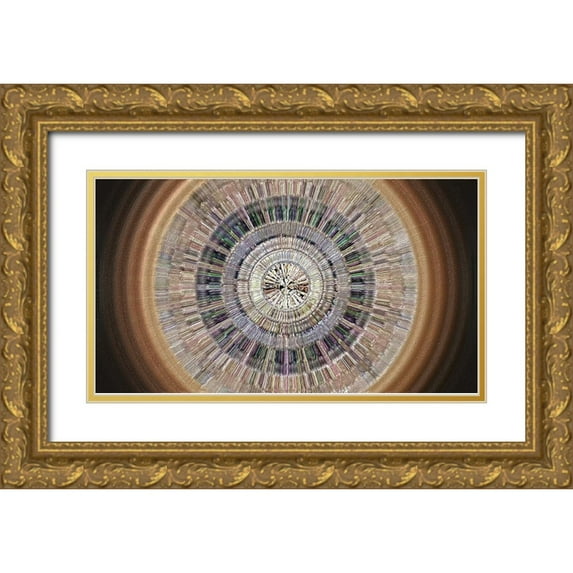 Manlove, David 32x20 Gold Ornate Wood Framed with Double Matting Museum Art Print Titled - Gemstone Paradise 2