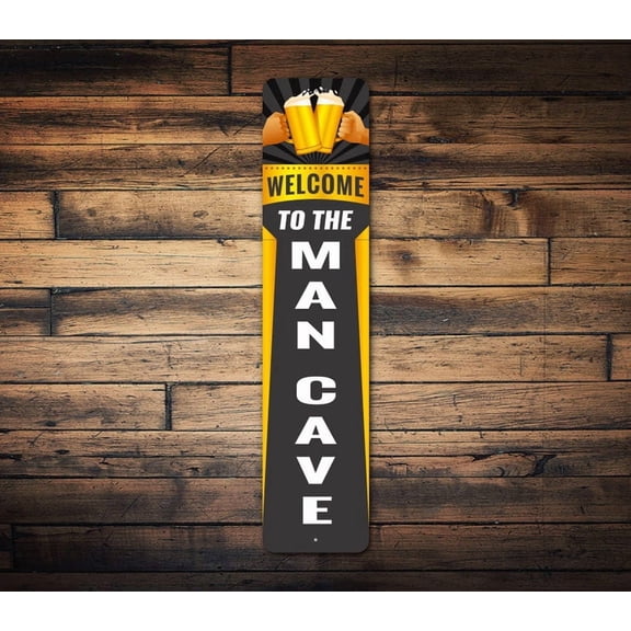 Manly Bar Sign Beer Bar Gift Decor For Bars Retro Bar Decor Custom Bar Gift Beer Drinking Dad Dads Bar Welcome Sign Welcome Bar Gift - Size: 16 x 4 Inches