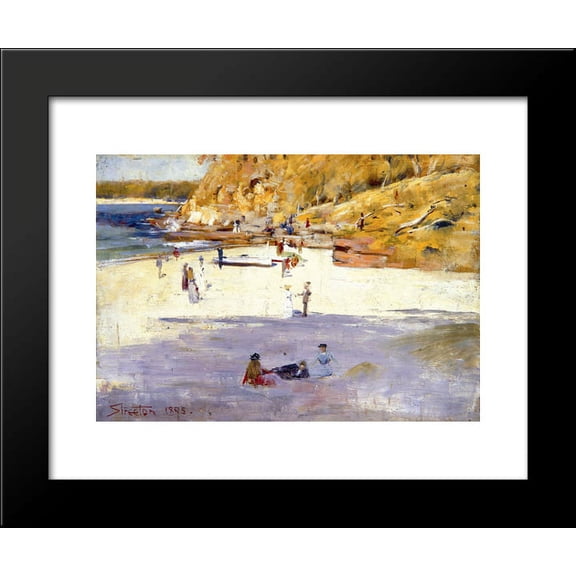 Manly Beach 20x24 Framed Art Print by Arthur Streeton