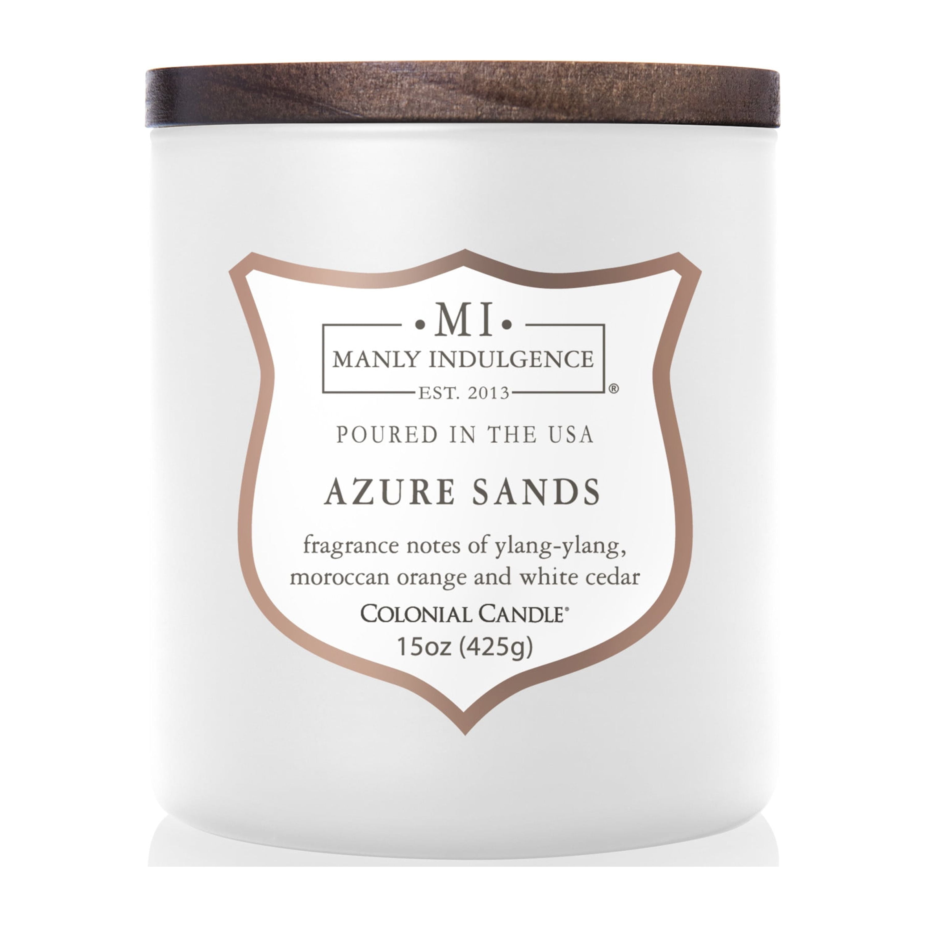 Manly Indulgence Azure Sands Scented Jar Candle Signature Collection