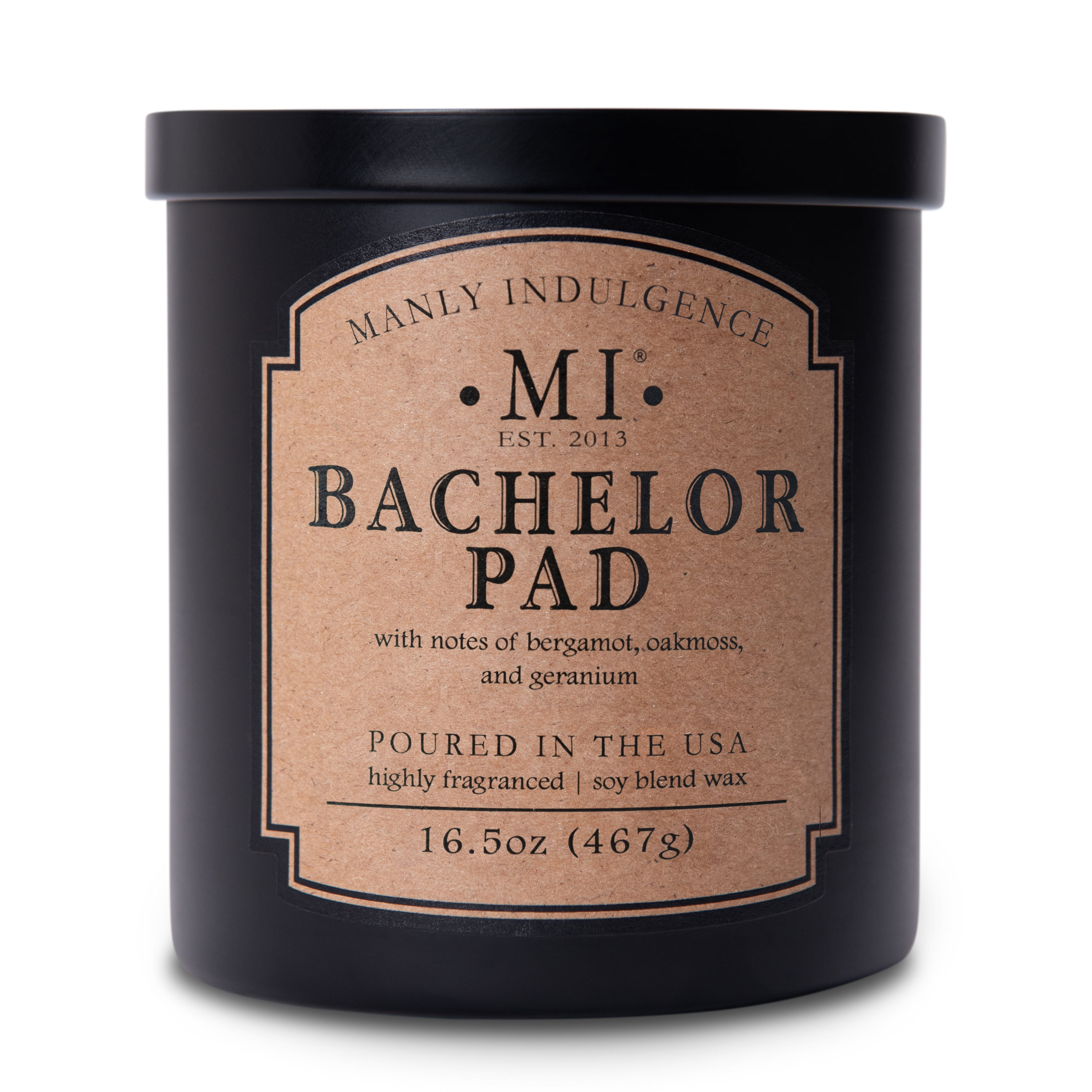 Manly Indulgence Bachelor Pad Scented Jar Candle Classic Plus 2