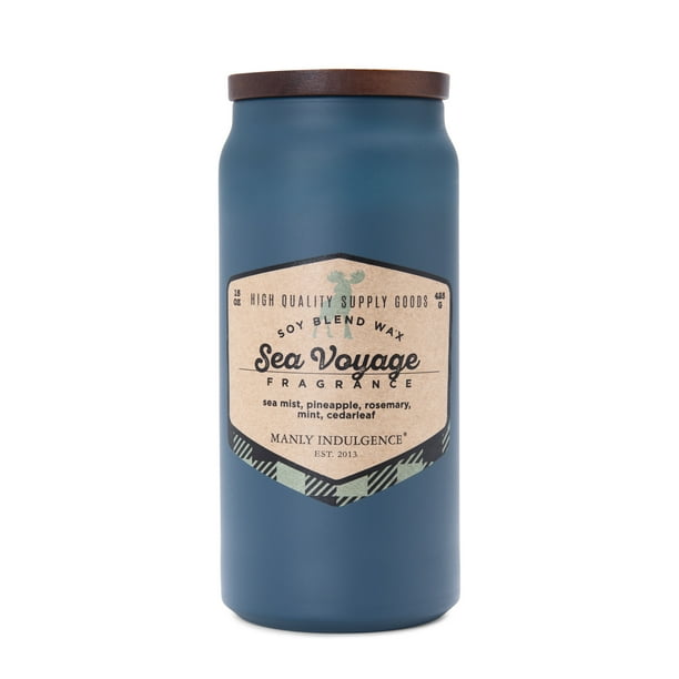 Manly Indulgence Sea Voyage Scented Jar Candle, Premium Scented Candles