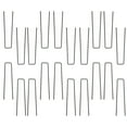 Manmeipuer 20 Pcs Lawn Stakes Ushaped Ground Nail Garden Picket
