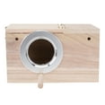 Manmeipuer Nesting Box Lovebird Parrotlet Nest Box Budgie Nesting Box Bird House with Perch