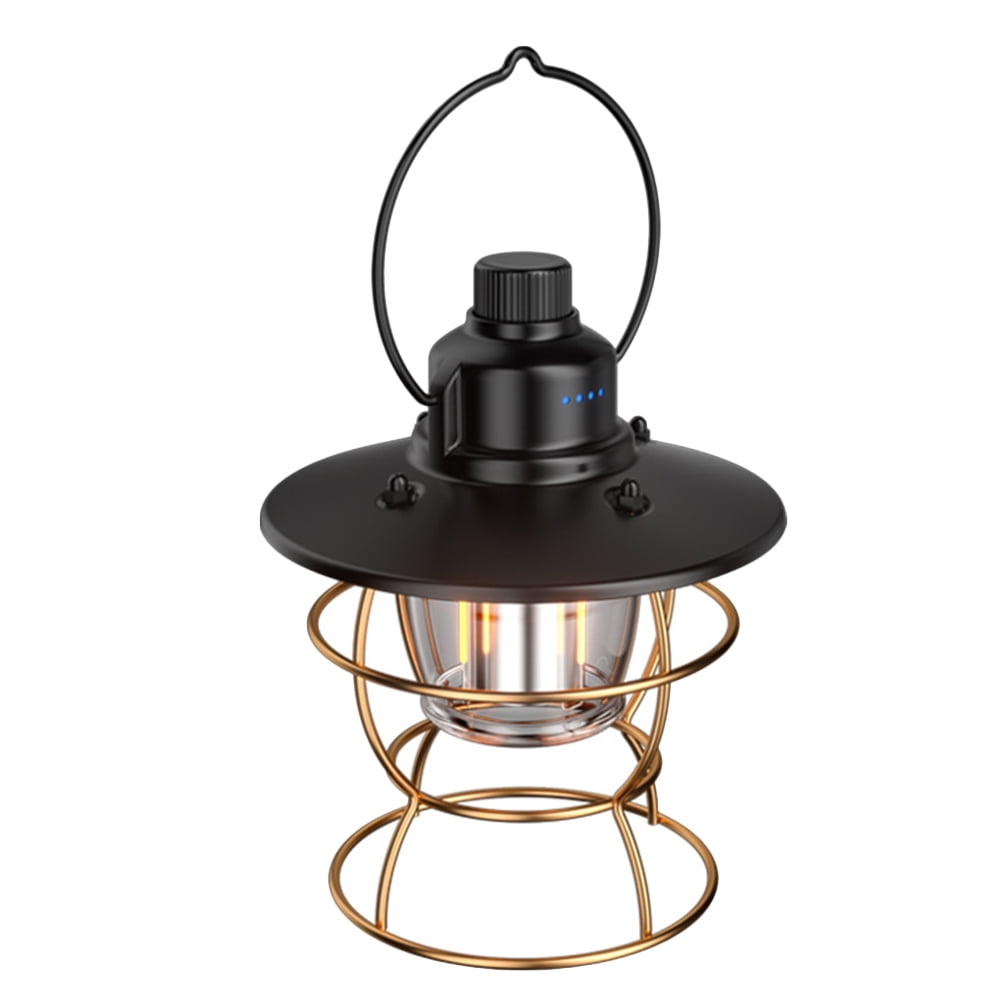 Manmeipuer Retro Camping Lantern Battery Powered Lamp Portable