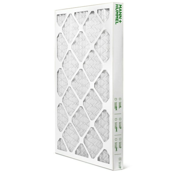Mann+Hummel 16x30x2 MERV 11 Pleated HVAC AC Furnace Air Filters. Quantity 4. (Exact Size: 15.5 x 29.5 x 1.75 Inches)