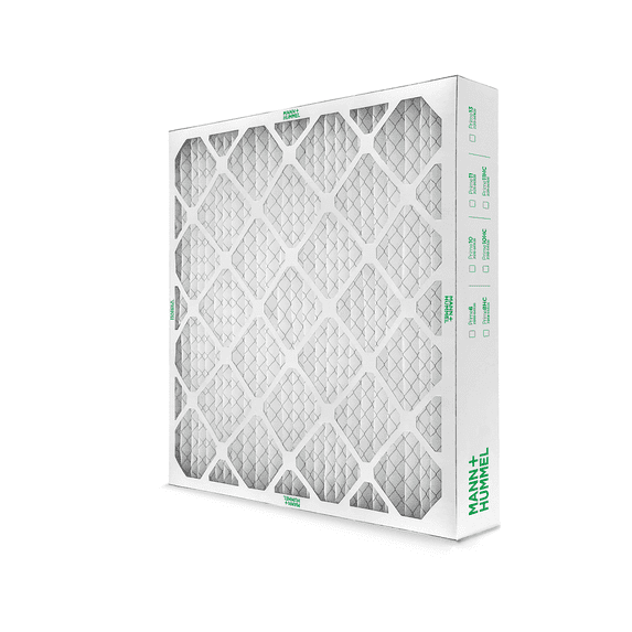 Mann+Hummel 18x24x4 MERV 11 Pleated HVAC AC Furnace Air Filters. Quantity 2. (Exact Size: 17.38 x 23.38 x 3.75 Inches)