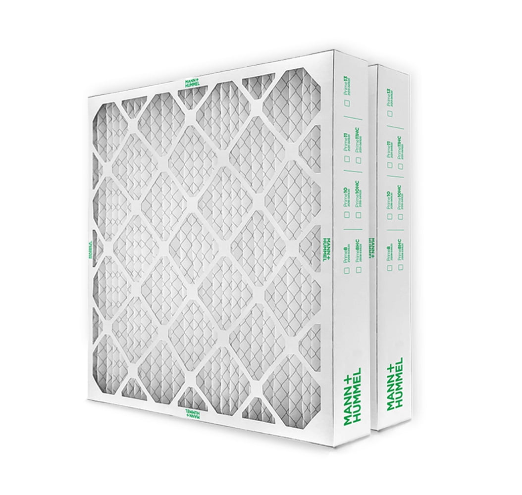 Mann+Hummel 20x20x4 MERV 8 Pleated HVAC AC Furnace Air Filters. 2 Pack. (Exact Size: 19.5 x 19.5 x 3.75 Inches)