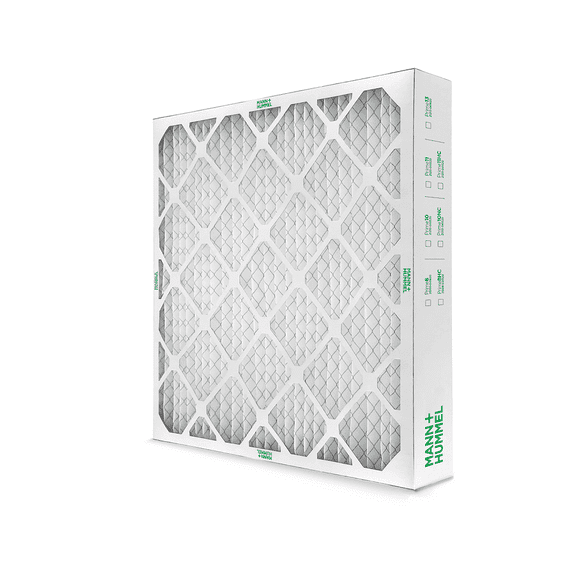 Mann+Hummel 24x24x4 MERV 8 Pleated HVAC AC Furnace Air Filters. Case of 6. (Exact Size: 23.38 x 23.38 x 3.75 Inches)