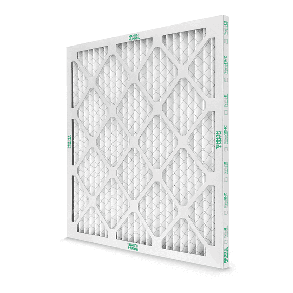 Mann+Hummel 25x25x1 MERV 8 Pleated HVAC AC Furnace Air Filters. 4 Pack. (Exact Size: 24.5 x 24.5 x 0.75 Inches)