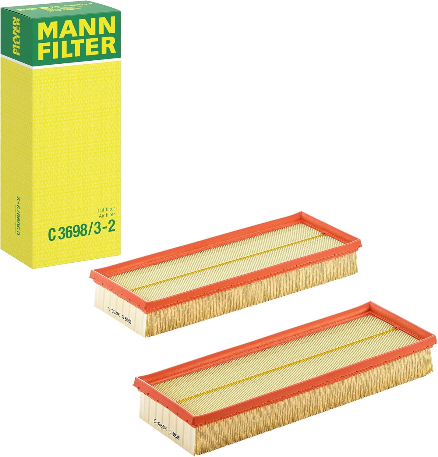 MANN-FILTER C 3698/3-2 - Engine Air Filter Set for select Mercedes-Benz 1999 to 2015